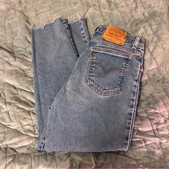 Vintage Sample Orange Tab Levi’s 912 Slim Fit, Tapered Leg Jr 9 - Picture 3 of 8